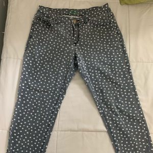 Star-Patterned Jeans